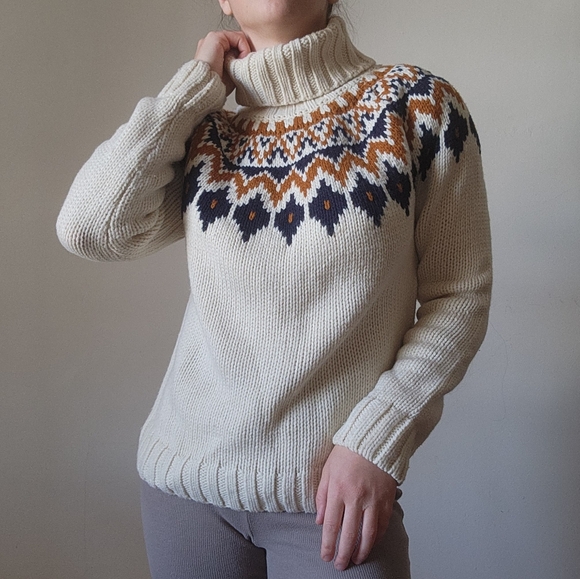 RACHEL ZOE Nordic Print Sweater - Picture 1 of 7